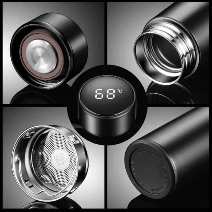 Stainless Steel Vacuum Flask Set 500ml Double Wall Thermos Set Vacuum Flask Gift Set With Double Lids