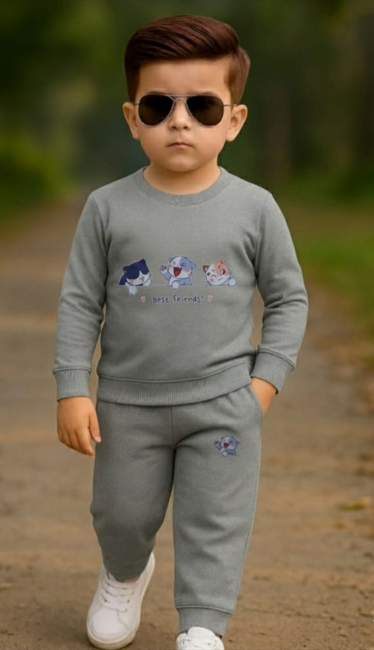 Little Outfits*
*Kids Fleece Track Suits* – Cozy, Cute & Ultra-Comfortable!
Give your little ones the perfect blend of comfort and style with our soft Fleece Track Suits