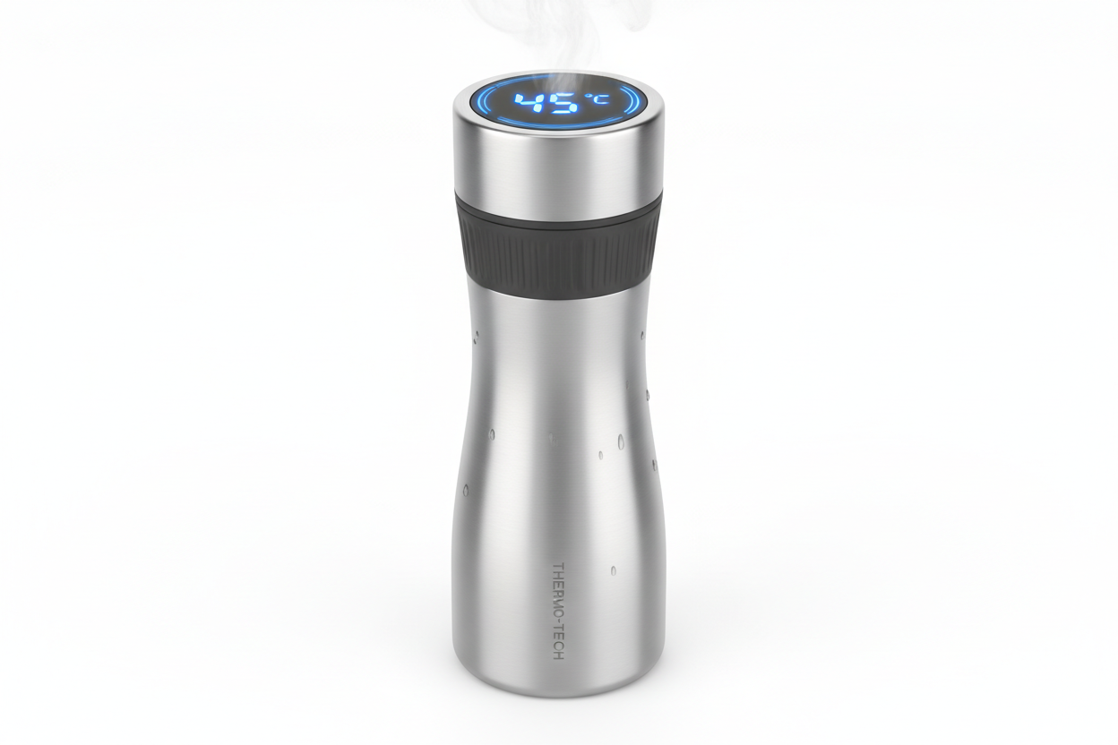 Smart LED Active Temperature Display Indicator Insulated Stainless Steel Hot & Cold Flask Water Bottle